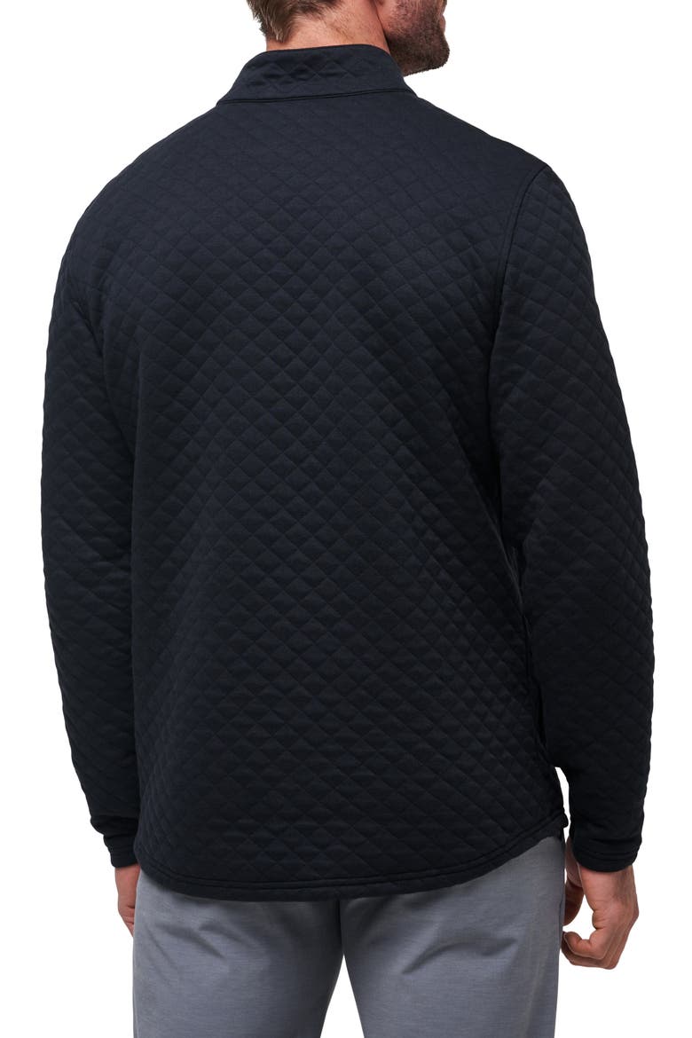 Transatlantic Quilted Henley Pullover, Alternate, color, BLACK