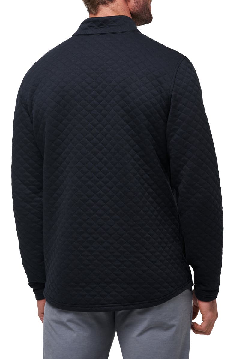 TravisMathew Transatlantic Quilted Henley Pullover, Alternate, color, Black