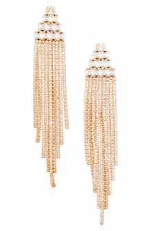 Tasha Crystal Fringe Statement Earrings