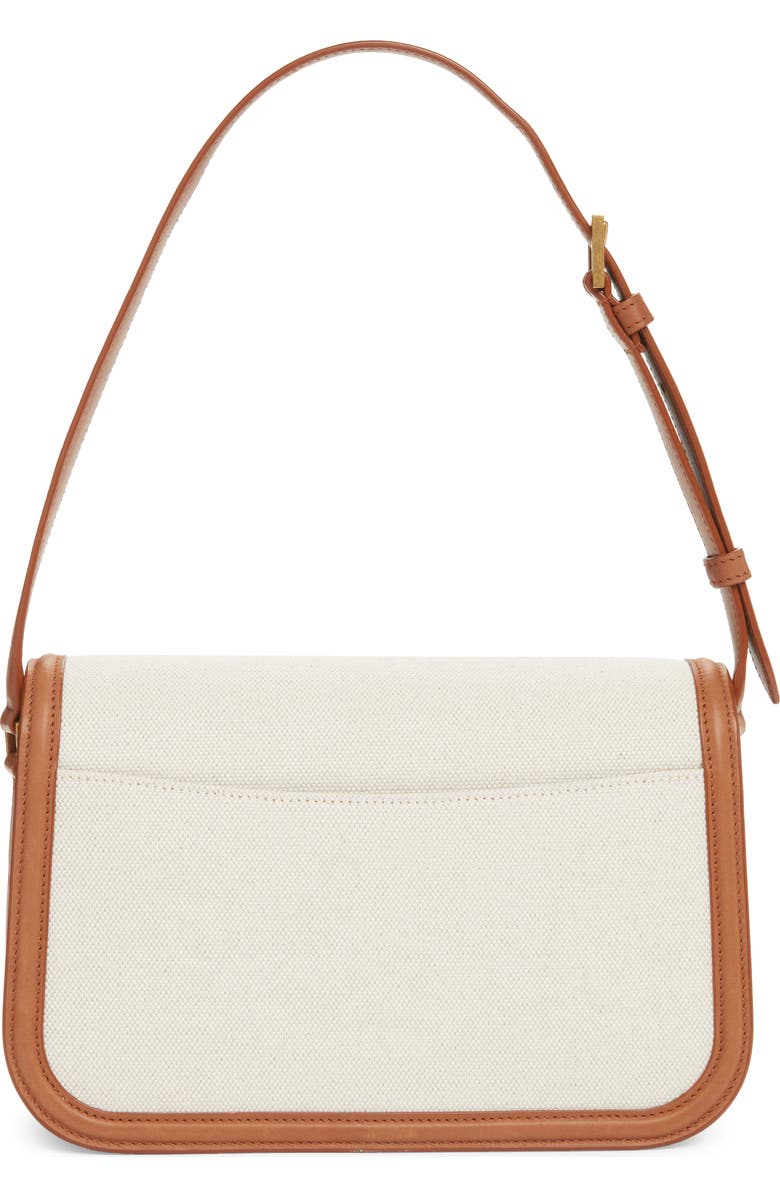 Saint Laurent Small Solferino Canvas Shoulder Bag, Alternate, color, Desert Dust/ Brick
