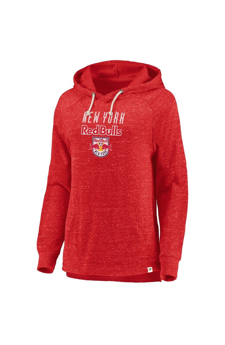 FANATICS Women's Fanatics Branded Red New York Red Bulls Faded Script Pullover Hoodie, Alternate, color,