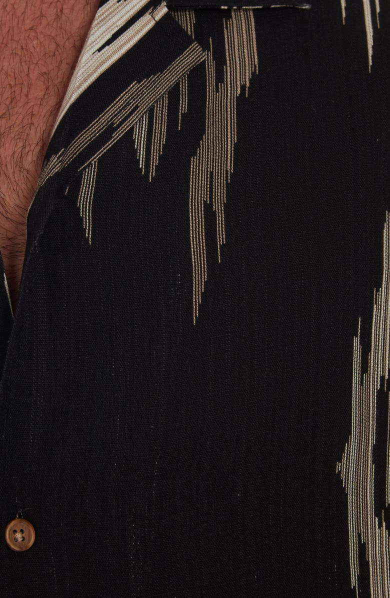 PX Ikat Slub Woven Camp Shirt, Alternate, color,