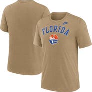 Nike Men's Nike Heather Light Brown Florida Gators Legacy Arch Tri-Blend T-Shirt