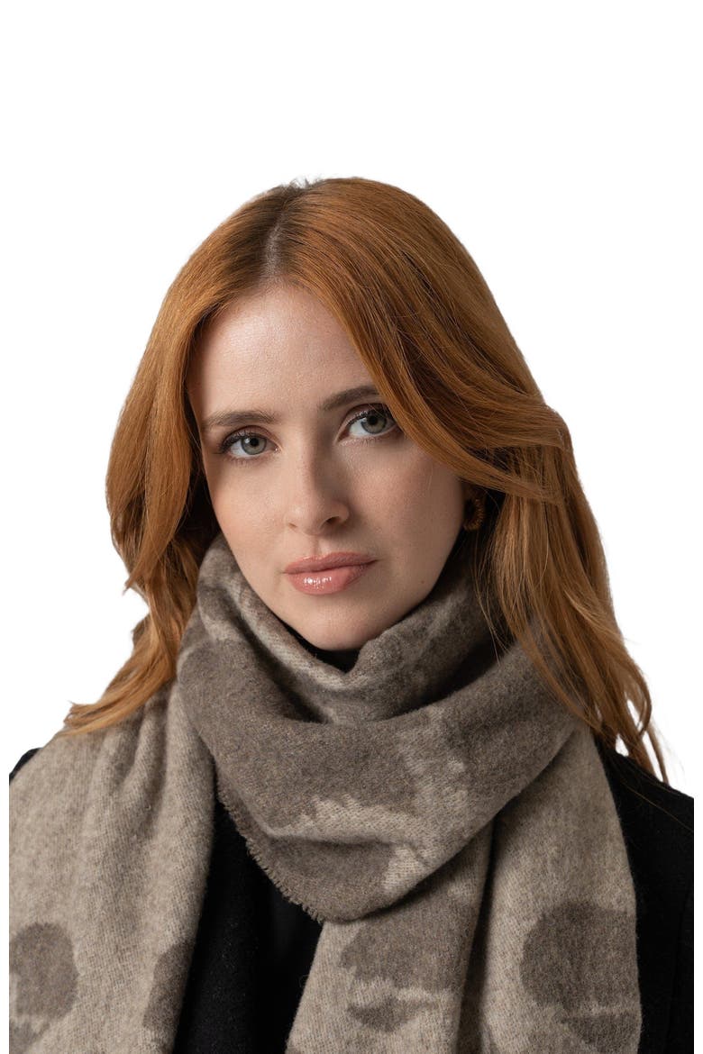 Sutton Skull Scarf, Alternate, color, Beige