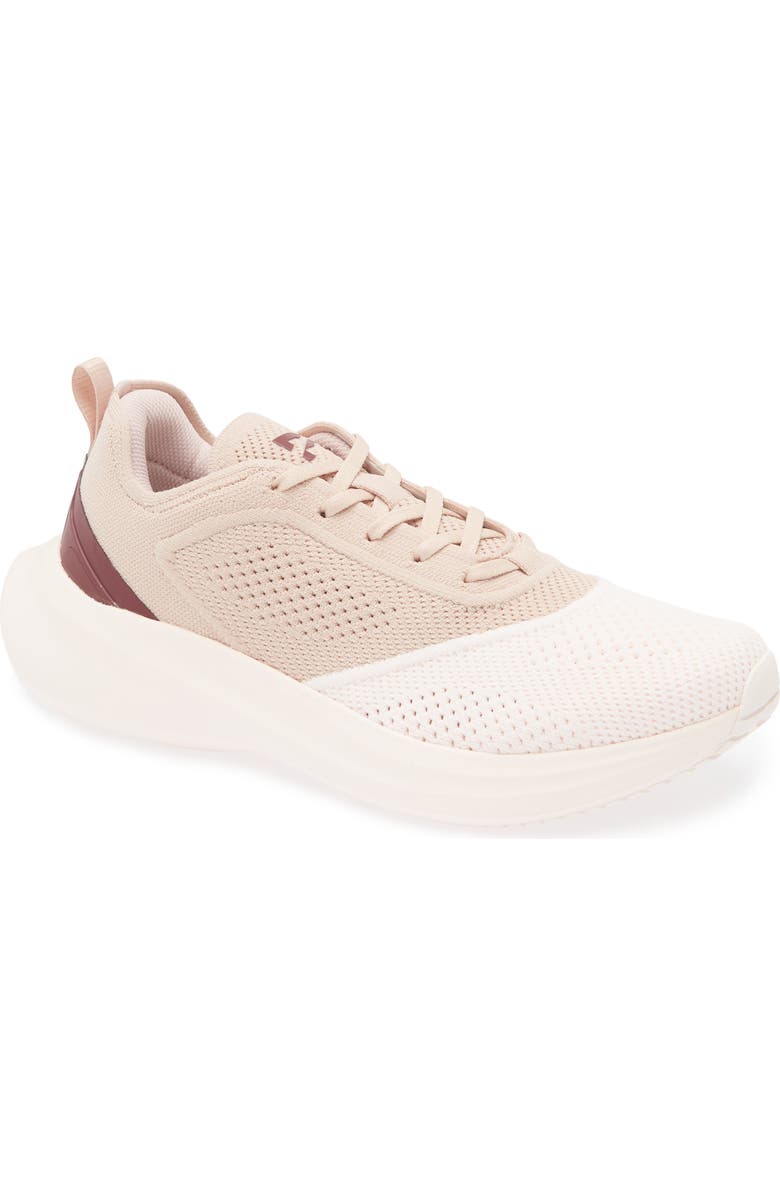 APL TechLoom Dream Running Shoe, Main, color, Creme / Rose Dust / Burgundy