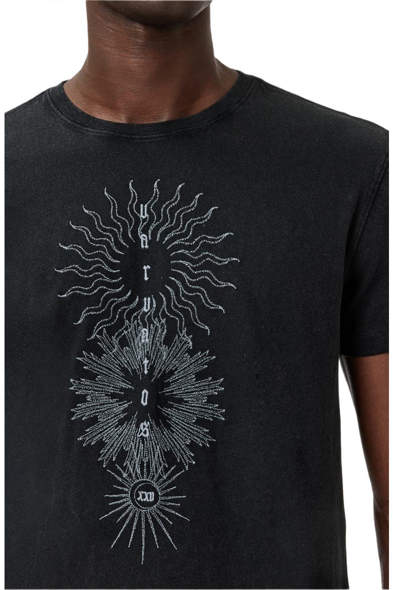 Varvatos Logo Organic Cotton Graphic T-Shirt, Alternate, color, BLACK