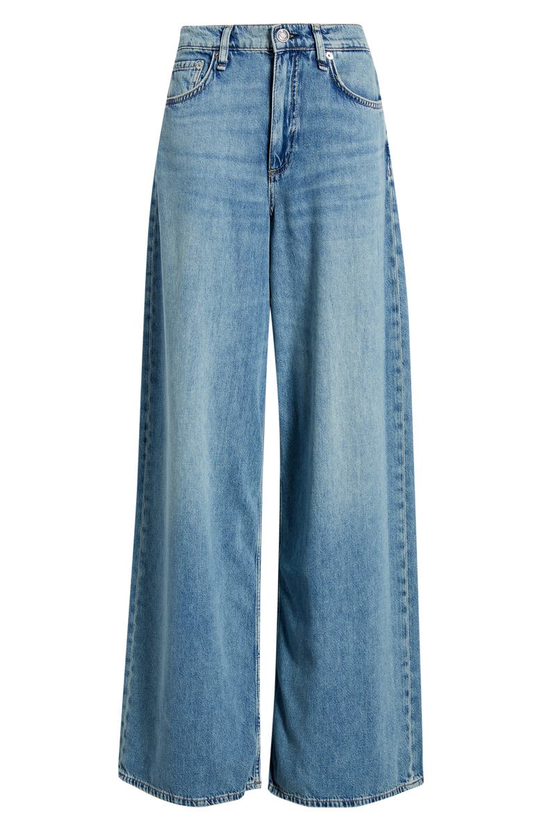 rag & bone Featherweight Sofie High Waist Wide Leg Jeans, Alternate, color, Amalfi Grom