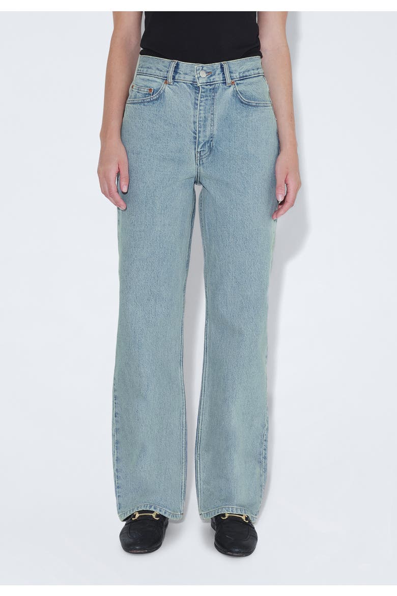 Echo High Straight Jeans, Alternate, color, Bay Sky Retro Dirt