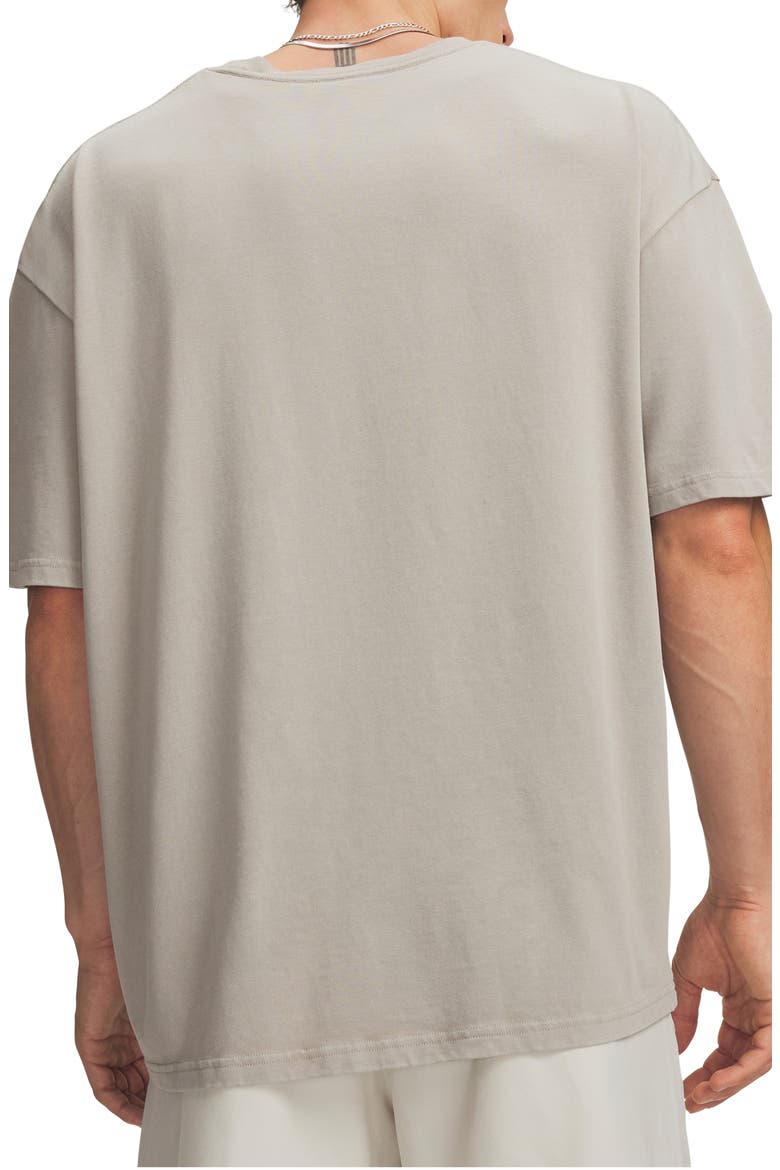 Heavyweight Oversized Washed T-Shirt, Alternate, color, TIMBERWOLF TAUPE/ BLACK
