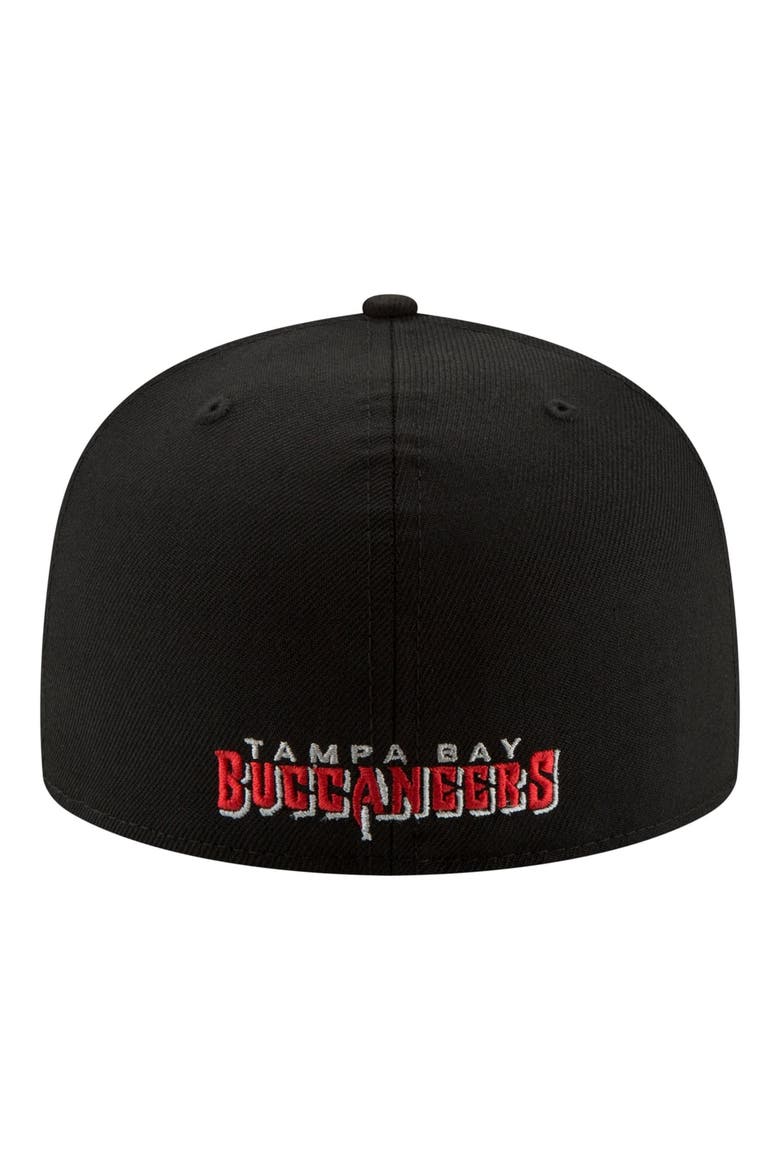 Men's New Era Black Tampa Bay Buccaneers 59FIFTY Fitted Hat, Alternate, color, Black