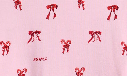 Skims Boyfriend Long Sleeve T-shirt & Loose Pants Pajamas In Multi