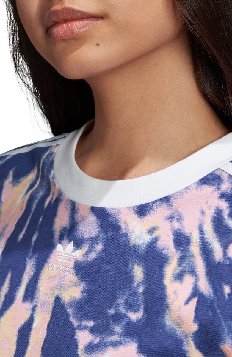 adidas Originals Adicolor Tie Dye Crop Top, Alternate, color, 