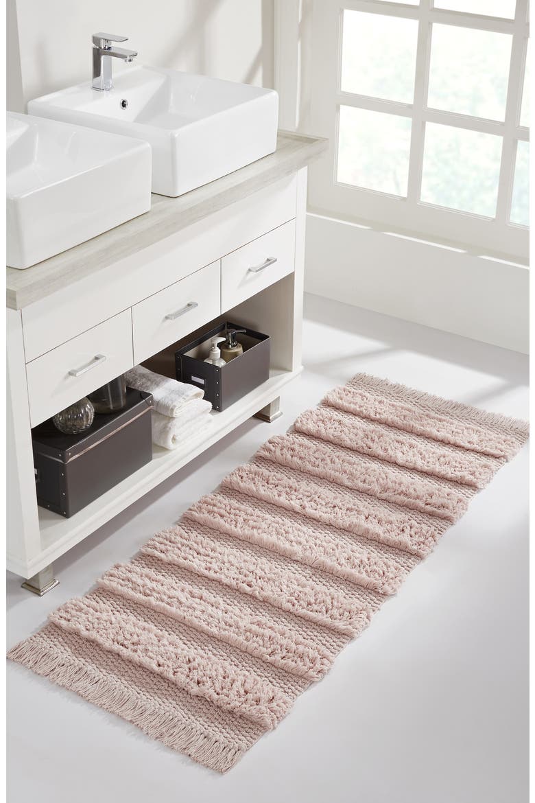 Savannah Fringe Runner Rug, Alternate, color, PINK
