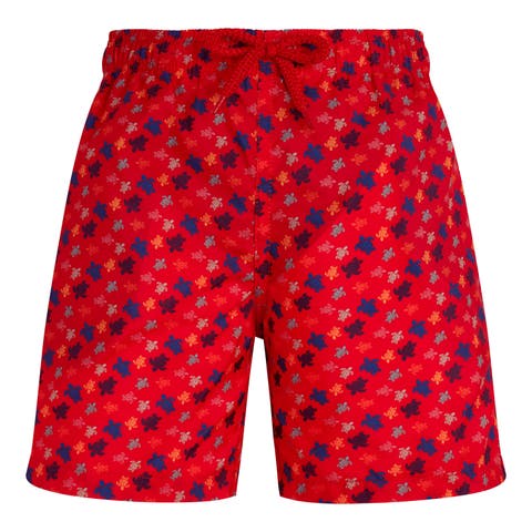 Kids' Micro Ronde Des Tortues Rainbow Ultra-Light And Packable Swim Trunks