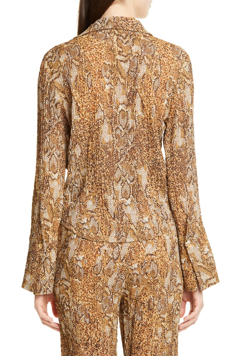 Nanushka Alena Snake Print Top, Alternate, color,