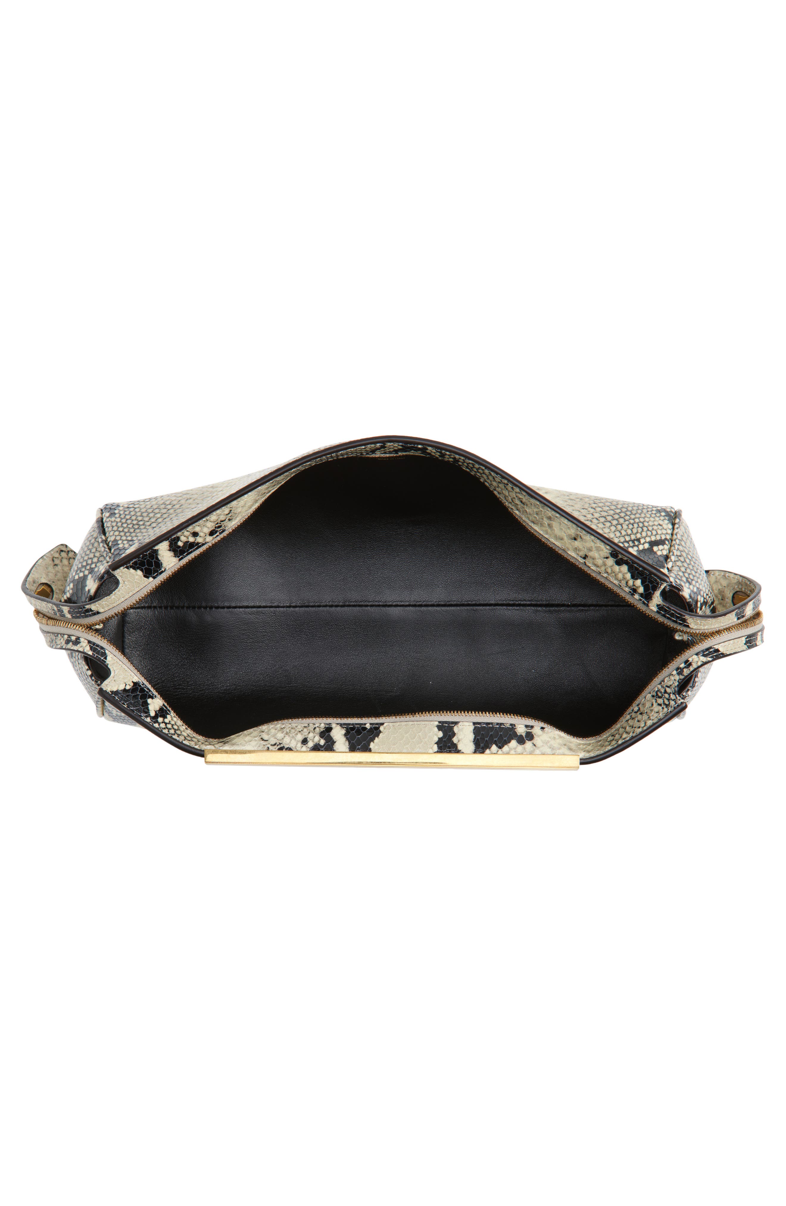 Khaite Donna Snakeskin Embossed Evening Clutch, Alternate, color, 121 Natural