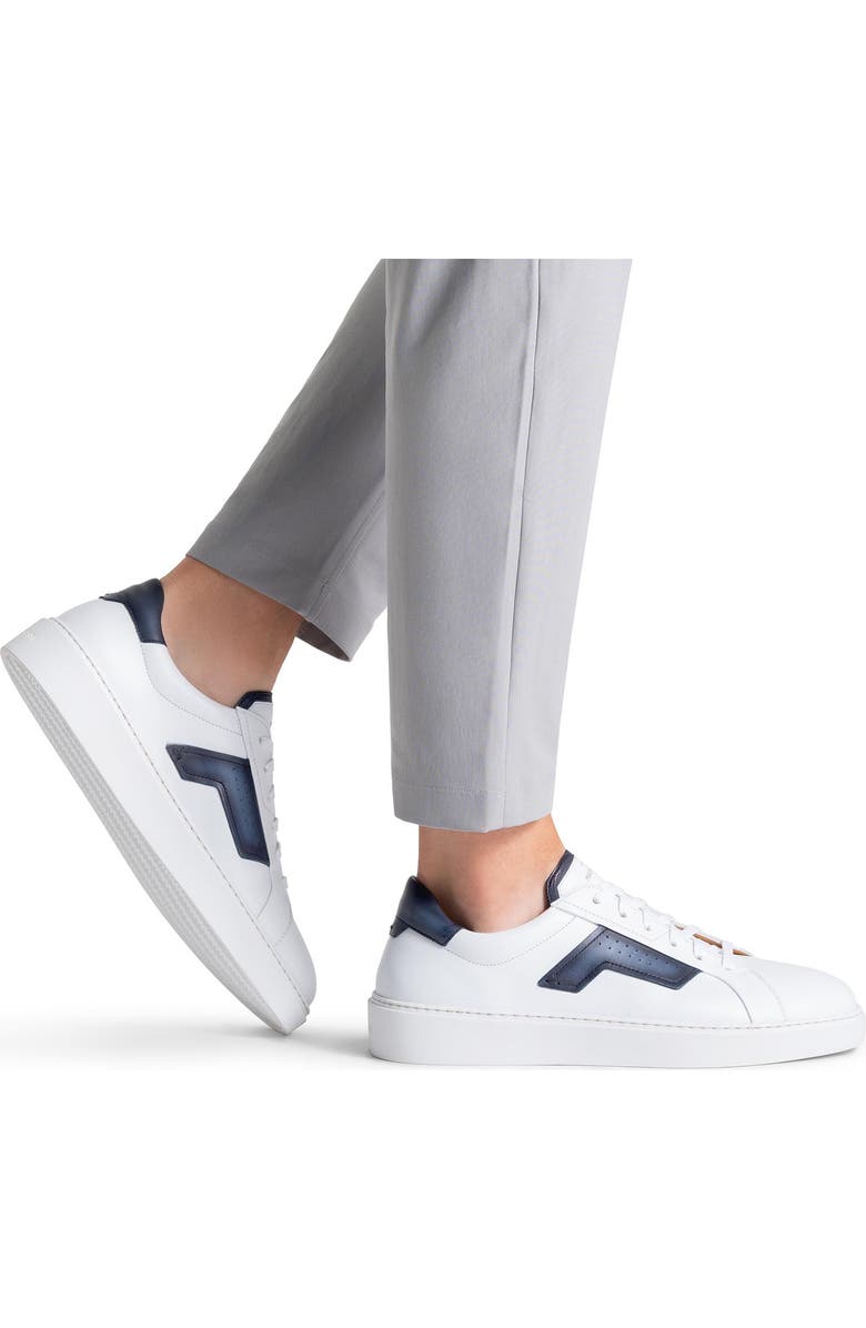 Magnanni Phoenix Water Resistant Sneaker, Alternate, color, White