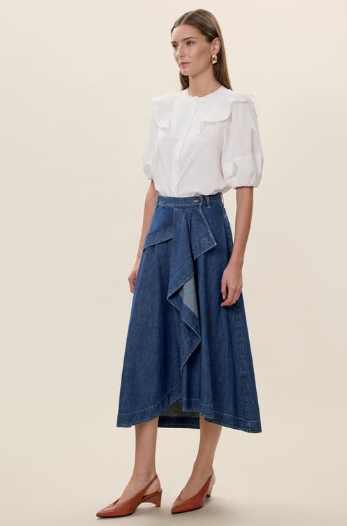 Rebecca Taylor Aisley Poplin Top In White