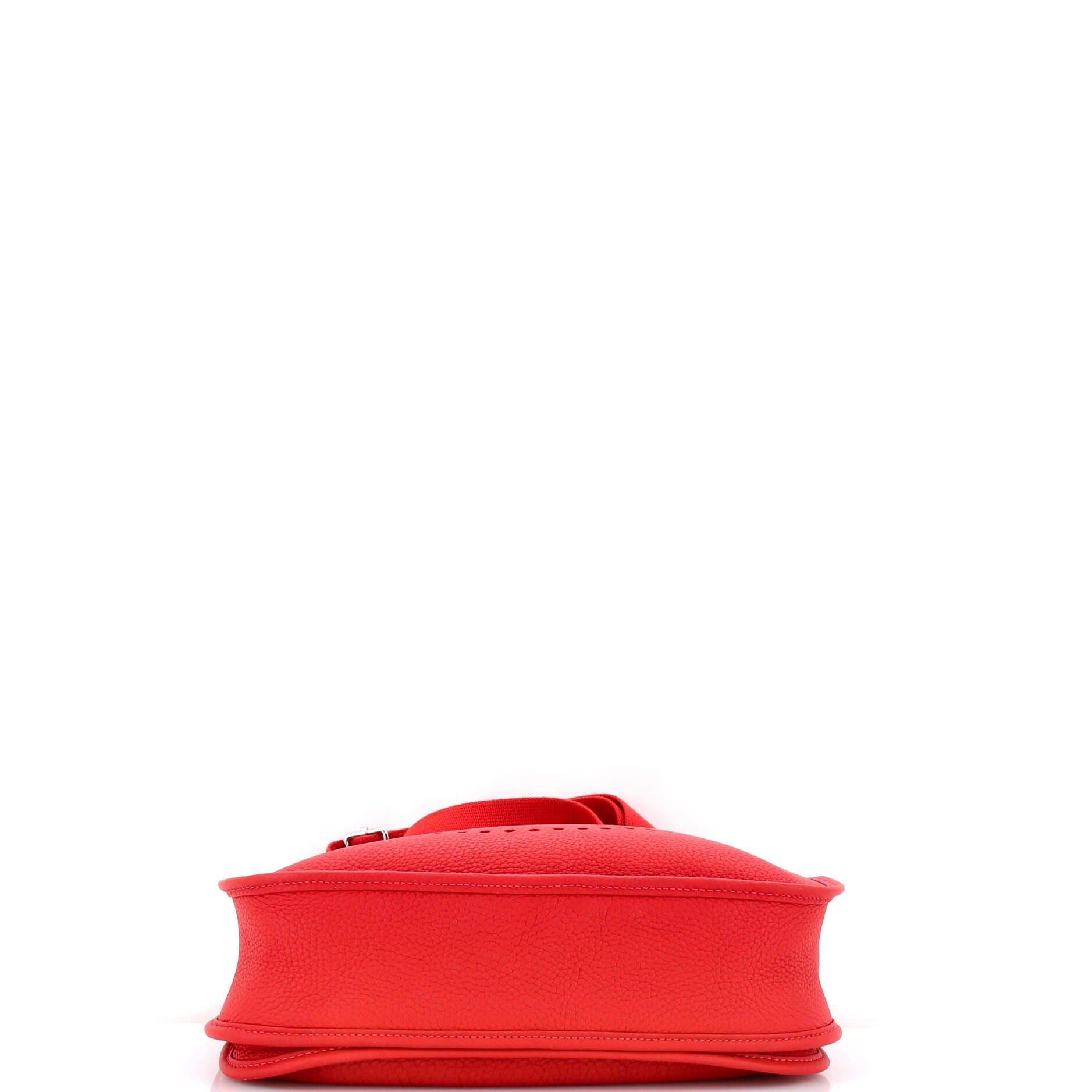 Pre-Owned Hermes Evelyne Bag Gen III Clemence PM, Alternate, color, Rouge Casaque