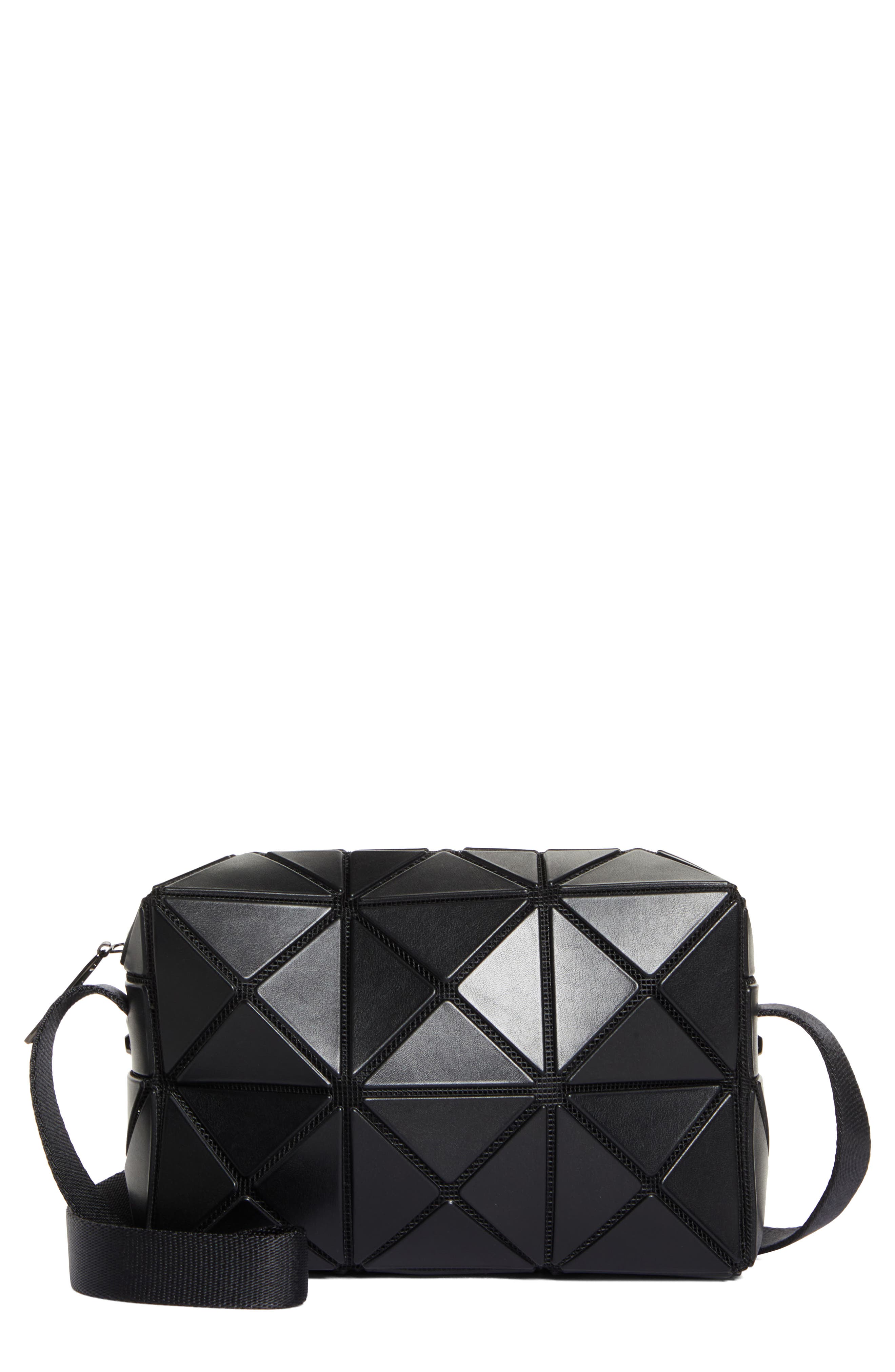 Bao Bao Issey Miyake Cuboid Crossbody Bag, Main, color, Matte Black
