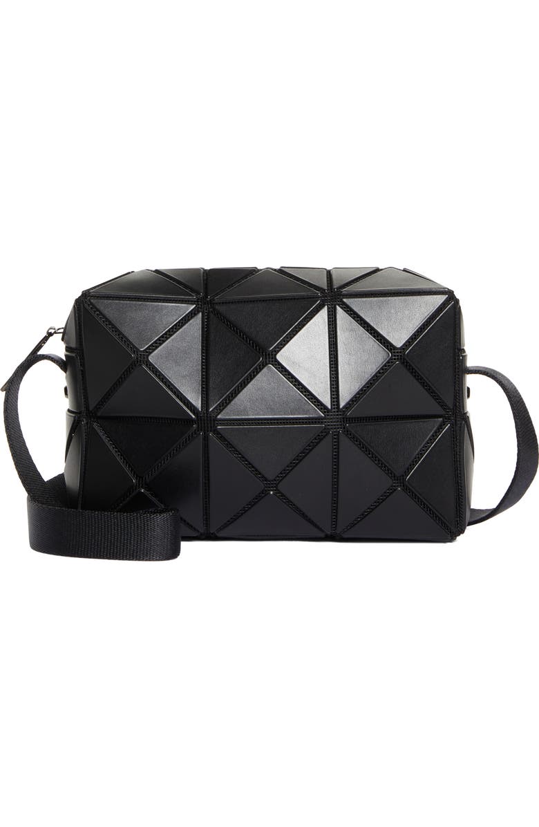 Bao Bao Issey Miyake Cuboid Crossbody Bag, Main, color, Matte Black