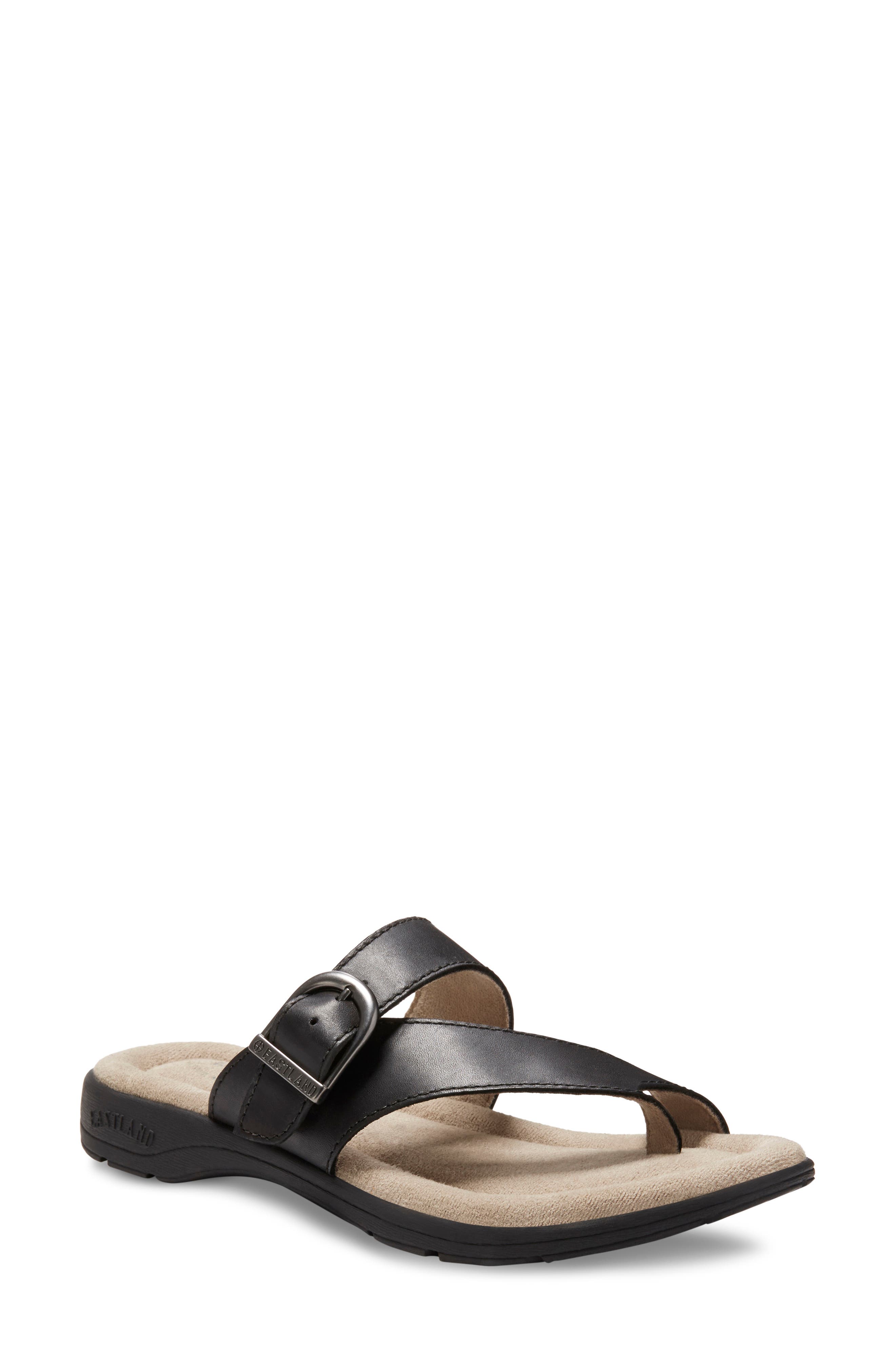 Tahiti II Buckled Sandal - Wide Width Available, Main, color, BLACK