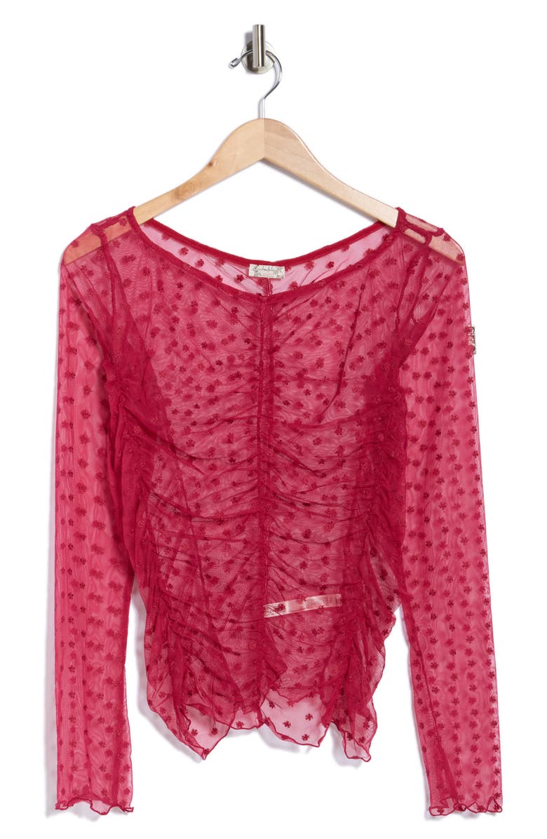Free People Most Likely Long Sleeve Layering Top, Alternate, color, Glass Roses