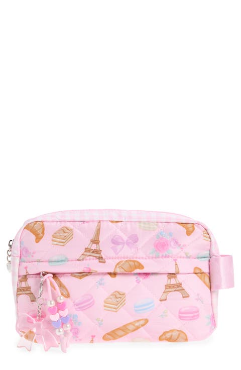 Kids' Paris Scrunch Quilted Zip Pouch