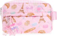 OMG Accessories Kids' Paris Scrunch Quilted Zip Pouch