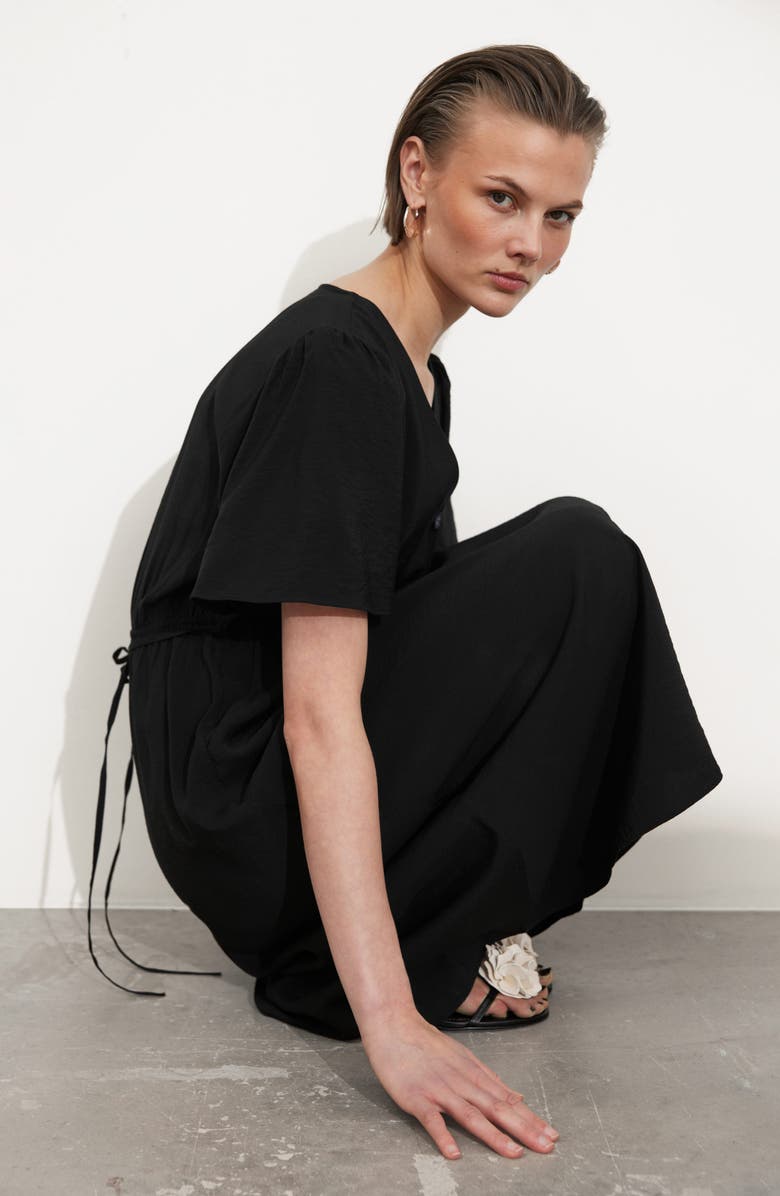 & Other Stories V-Neck Midi Dress, Alternate, color, 