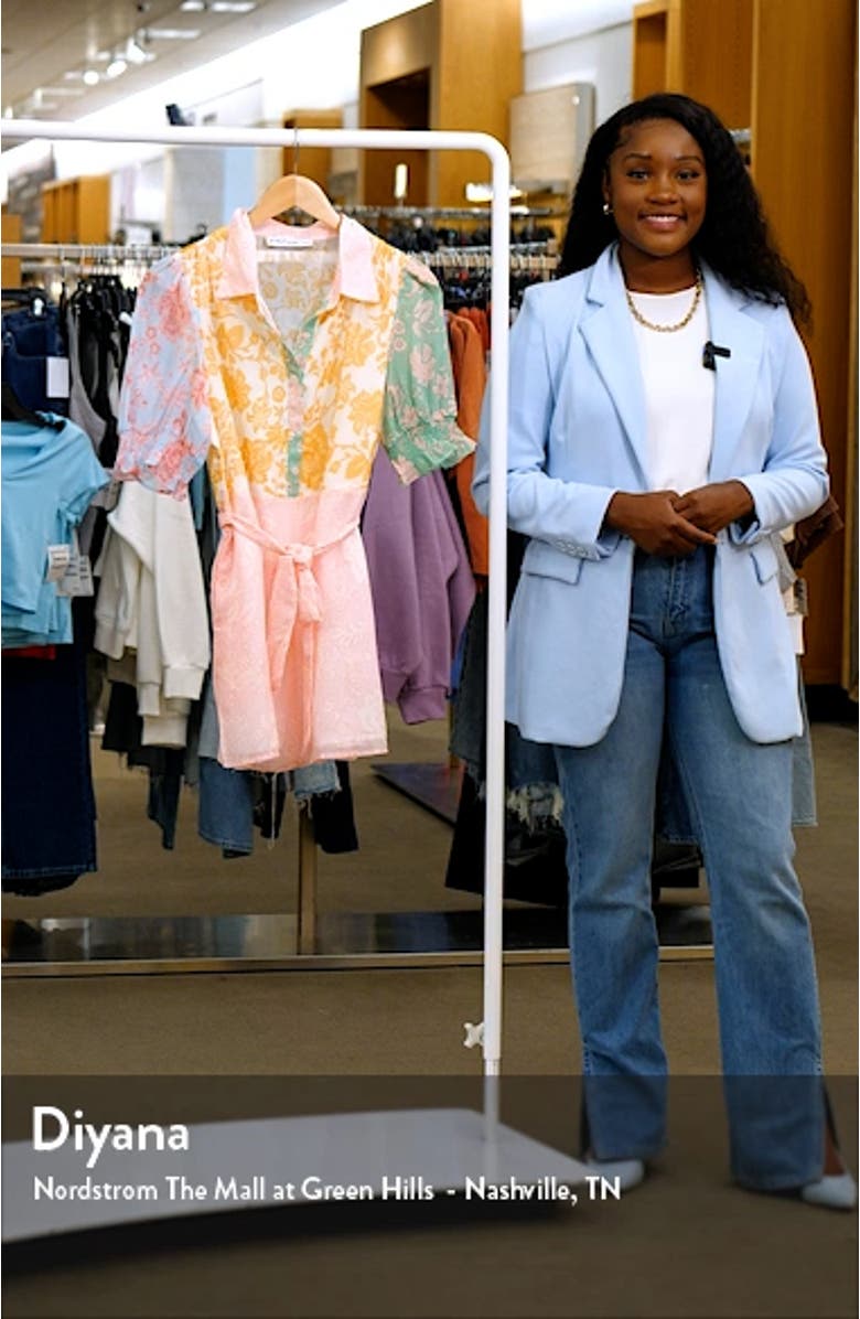 Polly Floral Print Romper, sales video thumbnail