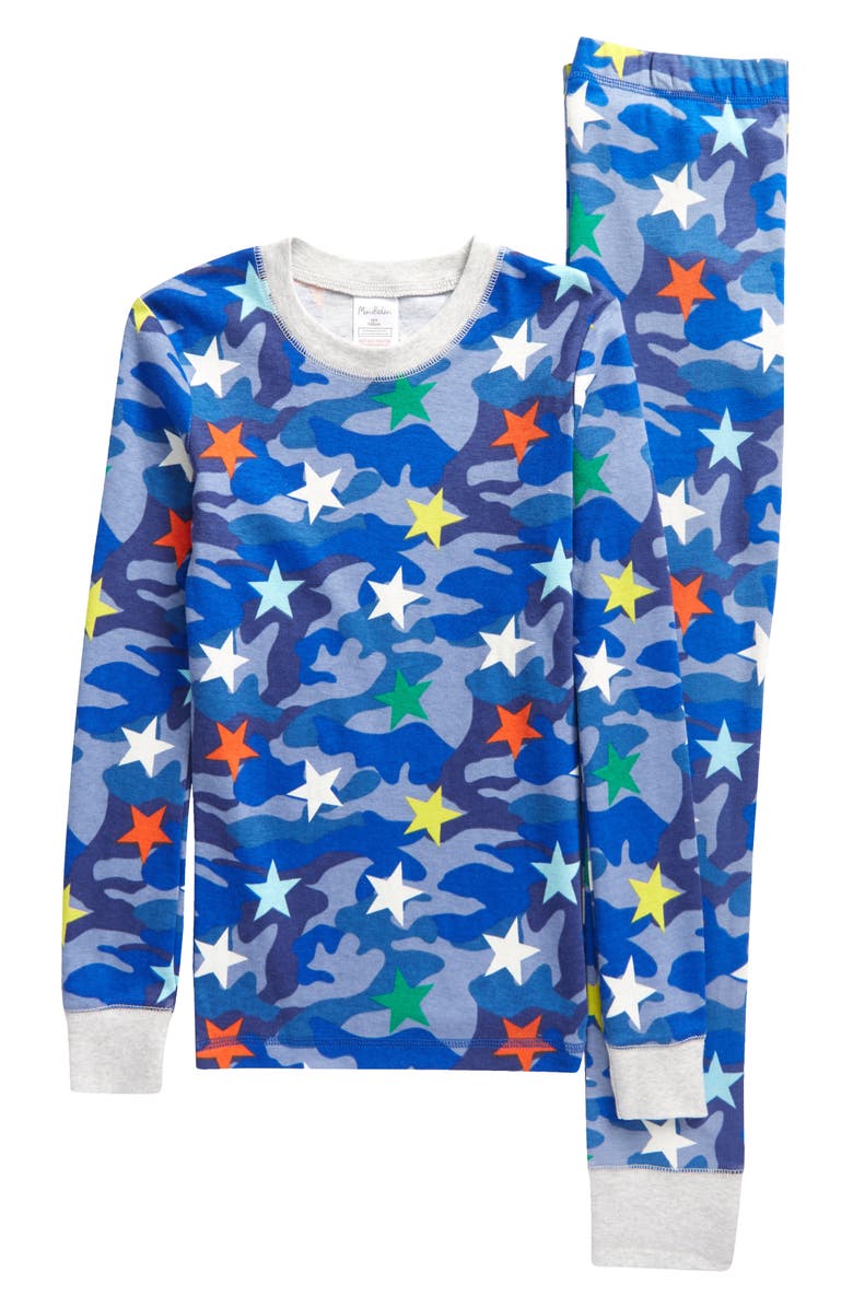 Mini Boden Kids' Glow in the Dark Fitted Two-Piece Pajamas, Main, color,