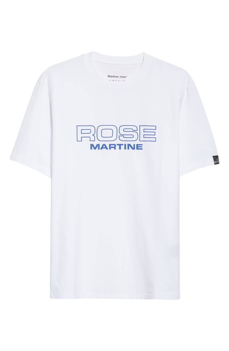 Martine Rose Classic Logo Graphic T-Shirt, Alternate, color, White