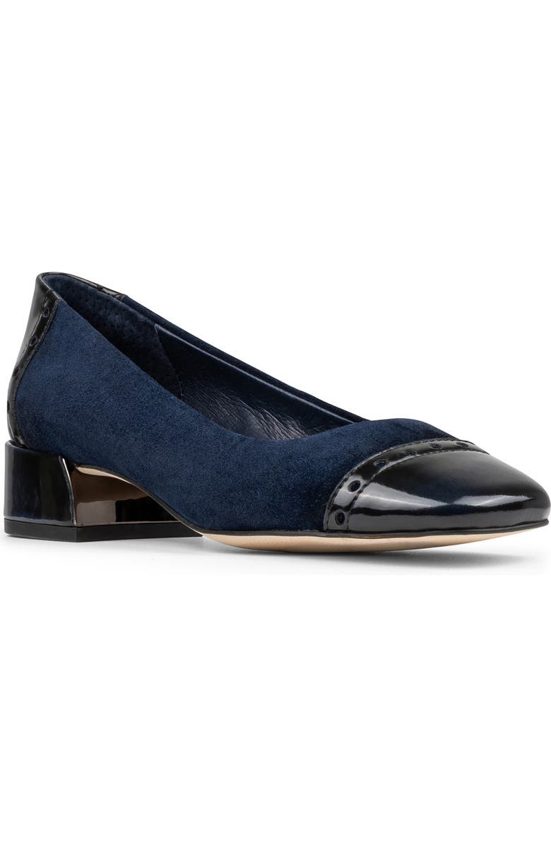 Donald Pliner Cap Toe Pump, Main, color, Navy
