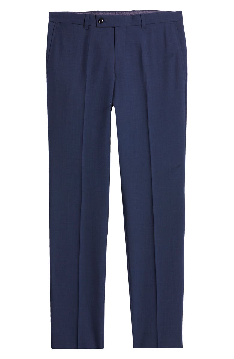 Ted Baker London Jefferson Wool Dress Pants, Alternate, color, Blue