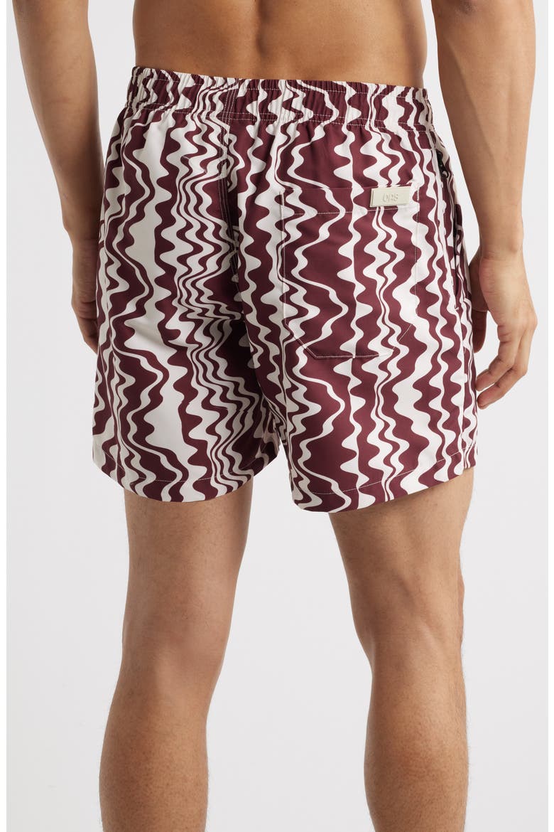 Ruby Verve Swim Trunks, Alternate, color, RED