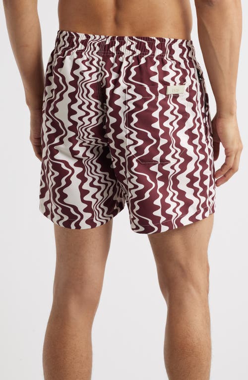 Oas Ruby Verve Swim Trunks In Red