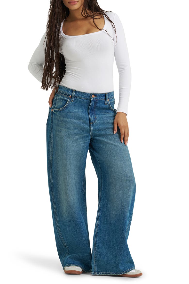Low Rise Baggy Jeans, Alternate, color, ACE