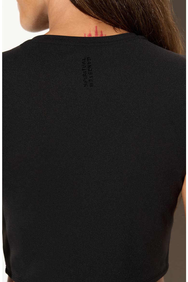 Huntley Performance Cropped T-Shirt, Alternate, color, BLACK