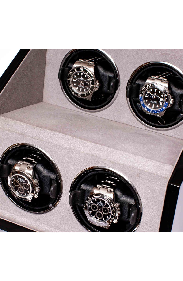 Rapport London PERPETUA QUAD WATCH WINDER, Alternate, color, Ebony