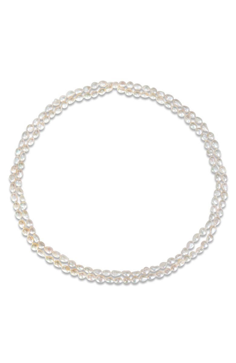 Julianna B. Cultured Freshwater Pearl Endless Necklace, Alternate, color, Pearl