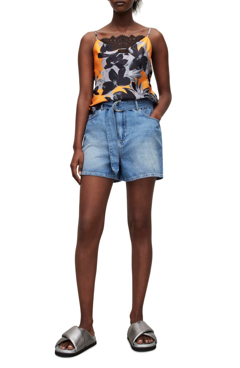 AllSaints Eldia Alessandra Lace Inset Camisole, Alternate, color, 