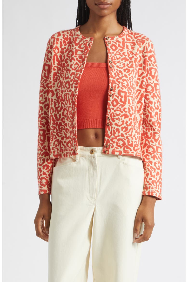 Lexi Cardigan, Main, color, RED LEOPARD