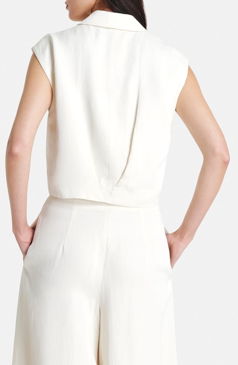 TWP Katie Crop Vest, Alternate, color, Bone