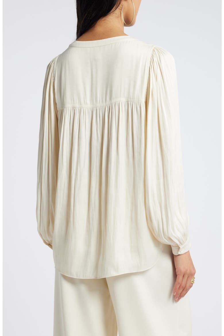 Gathered Popover Top, Alternate, color, IVORY PRISTINE
