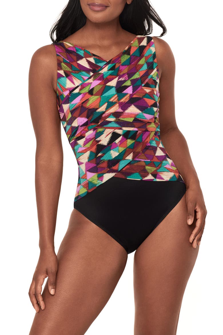 Brio One-Piece Swimsuit, Main, color, PINK MULTI