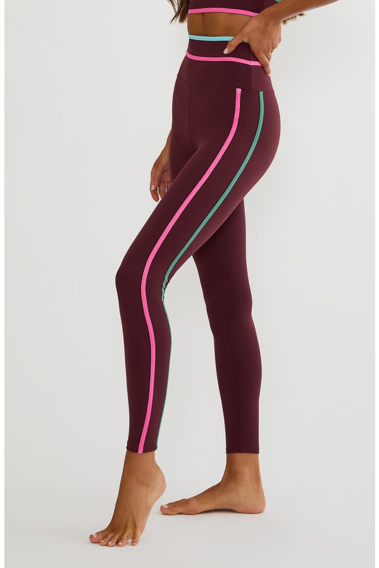 Solara High Waist Colorblock Leggings, Alternate, color, RASPBERRY BLOOM COLORBLOCK
