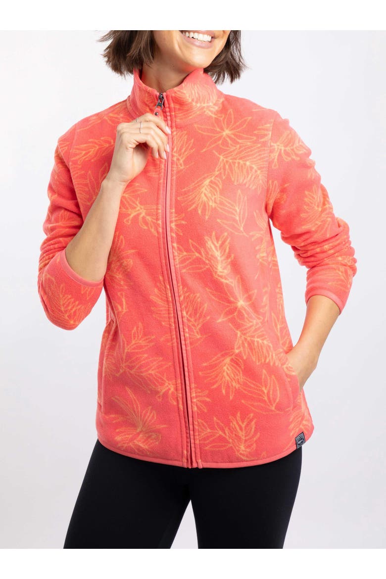 Rochelle Full Zip Microfleece Jacket, Alternate, color, Flamingo