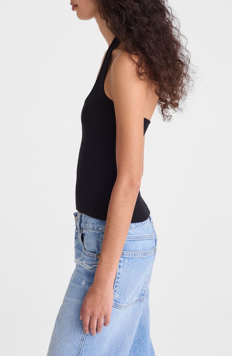 Madewell The '90s Halter Top, Alternate, color, Jet Black