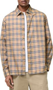 Burberry Relaxed Fit Check Cotton Shirt